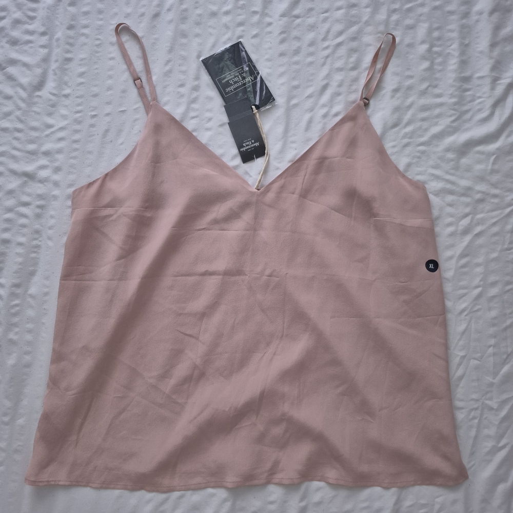 Abercrombie & Fitch 100% Silk Blush Pink Camisole Top